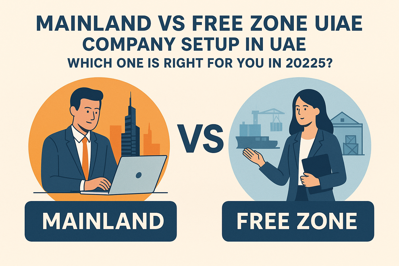 Mainland vs Free Zone Company Setup in UAE